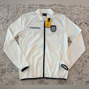Marathon Authentic Ecuador National Team Track White Jacket Men’s Sz: M